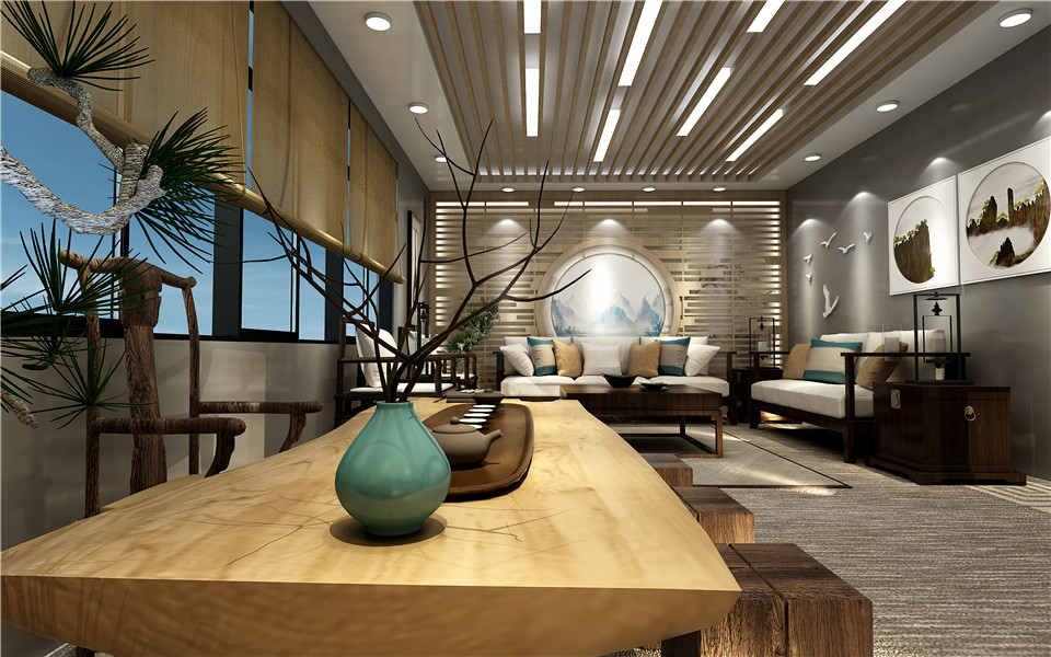 苏州隆成科技企业展厅效果图