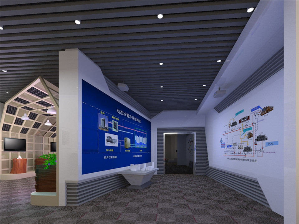 能源企业展览馆设计效果图