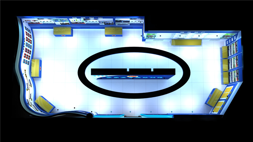 银行展览展示馆设计效果图