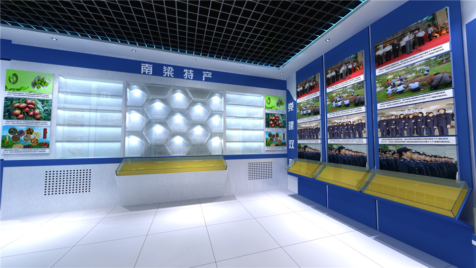 银行展览展示馆设计效果图