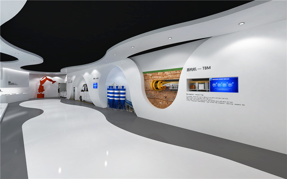 科技风格展厅设计效果图