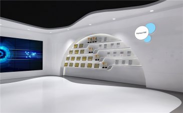 科技风格展厅设计效果图