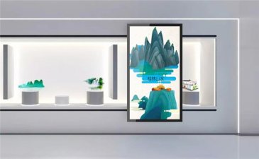 毫州展厅感应滑轨屏幕
