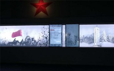 安庆展厅感应滑轨屏幕