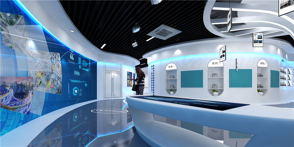 恒益高科技展厅设计效果图