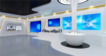 智能汽车制造展厅设计效果图