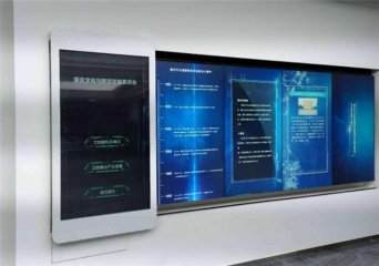 昆明展厅互动滑轨显示屏
