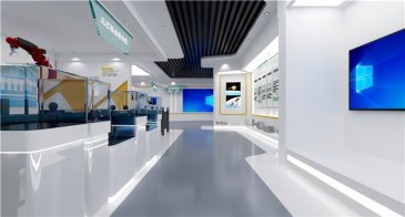 复合材料企业展厅设计效果图