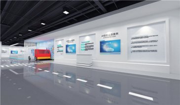 工程机械企业展厅设计效果图