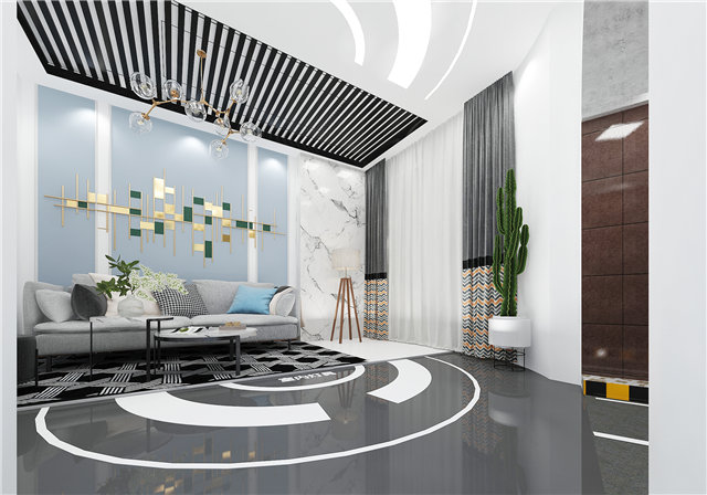 塑料橡胶展示厅设计效果图