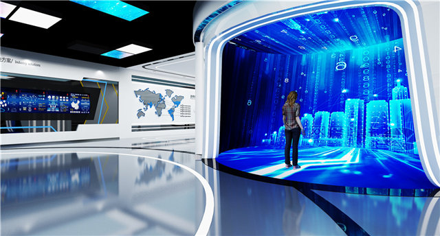 塑胶染料展厅设计施工