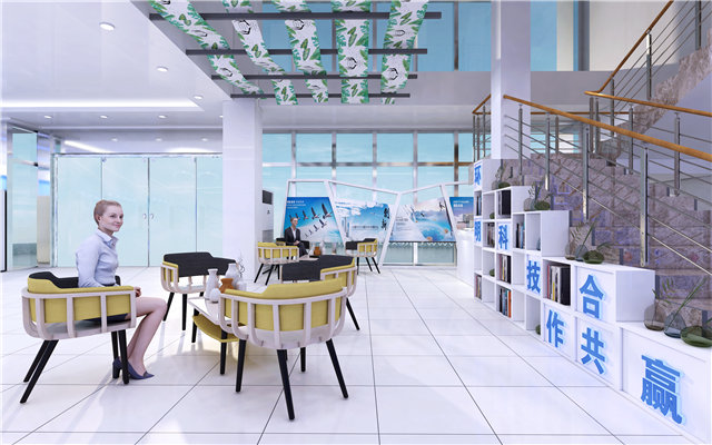 复合材料展示厅设计效果图