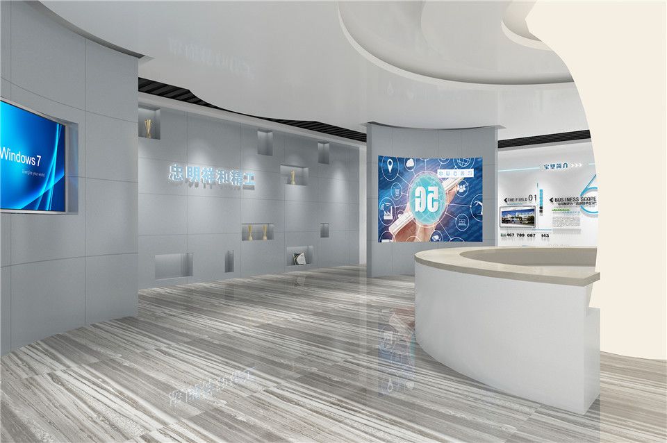 汽车零件制造公司展厅设计图