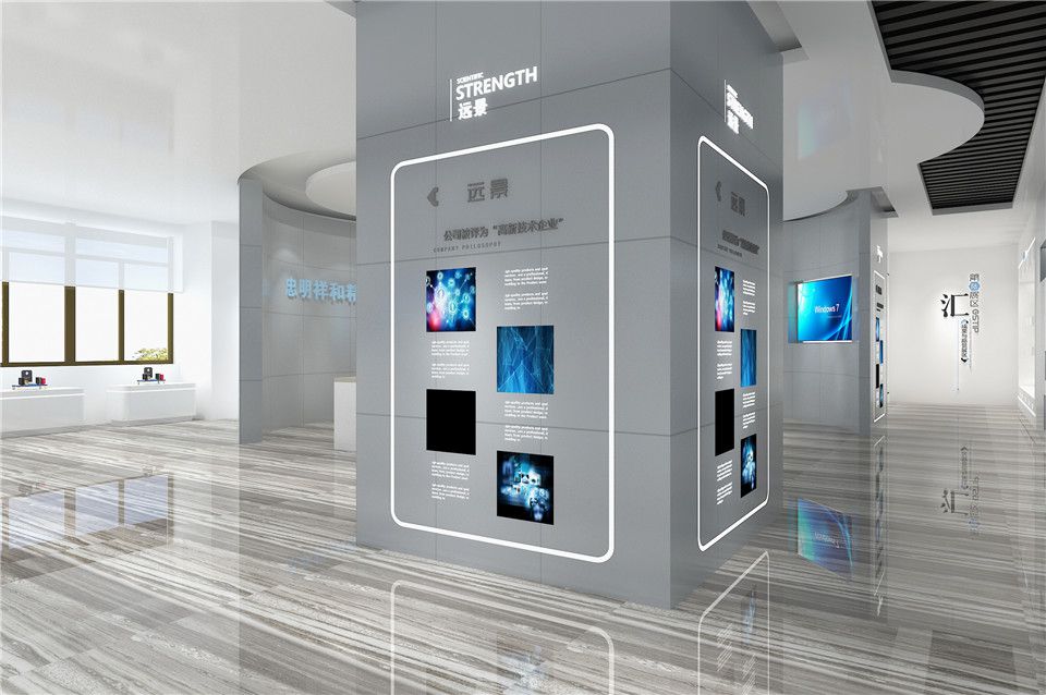 汽车零件制造公司展厅设计图