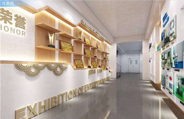 军警防务展示厅设计效果图