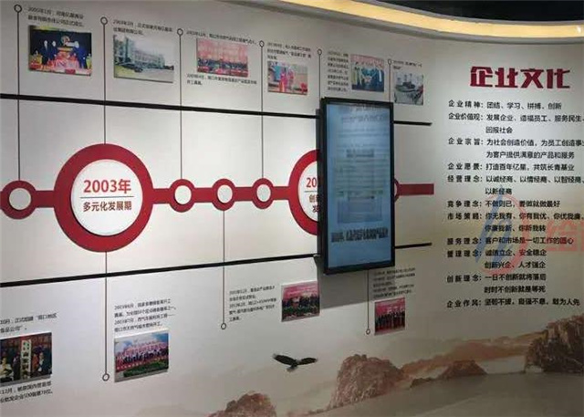 天津展厅感应滑轨屏幕