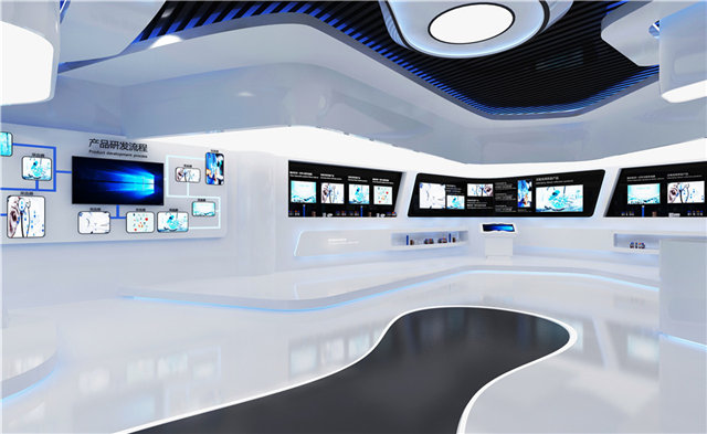 电脑计算机展示厅设计效果图