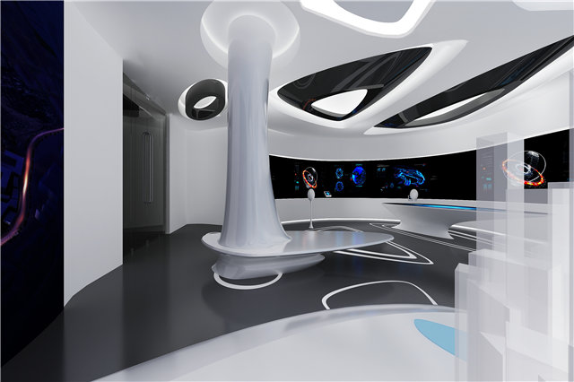 通讯通信展示厅设计效果图