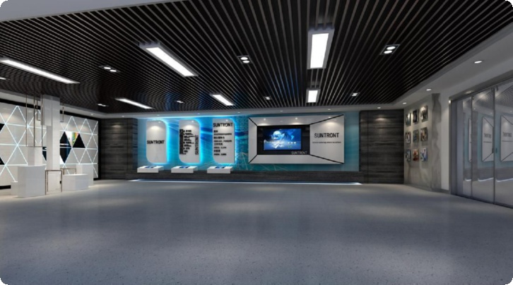 充满科技感的展厅设计说明,科技感展厅效果图