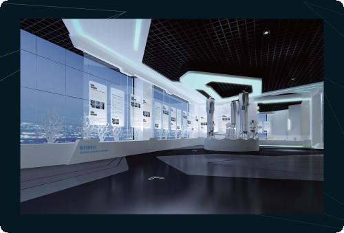 现代科技展厅设计图,现代展厅效果图