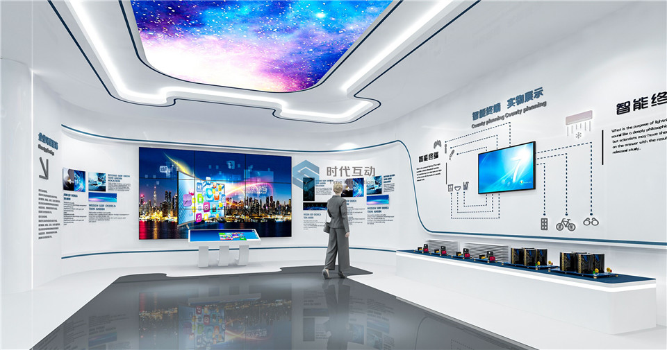 神采科技企业展示厅设计案例
