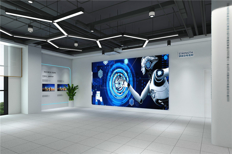 扬州宇亚企业展厅设计效果图