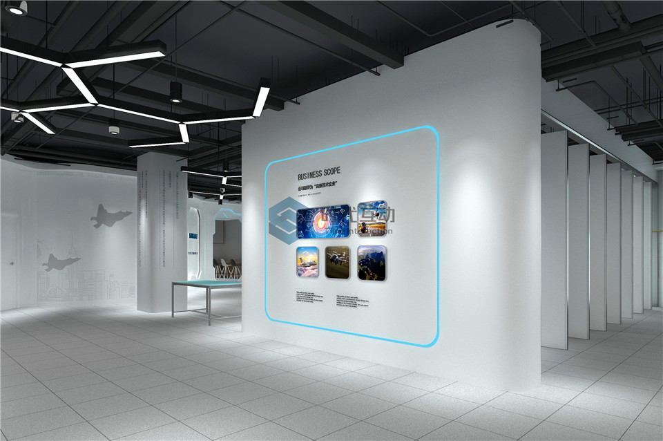 扬州宇亚企业展厅设计效果图