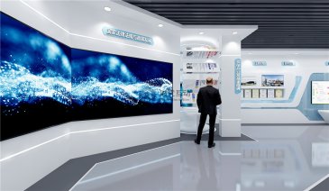 环保产业企业展厅设计效果图