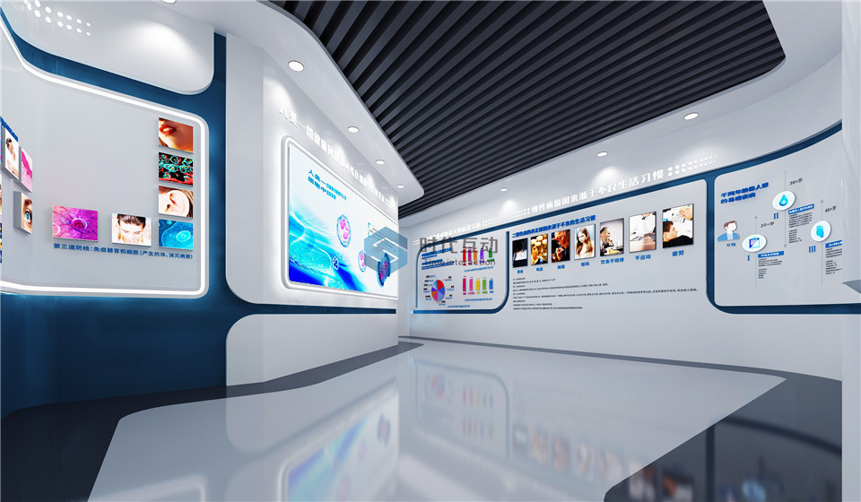 中西医结合公司展示厅设计