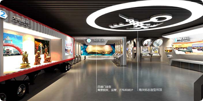 生物科技展厅设计图,科技展馆效果图