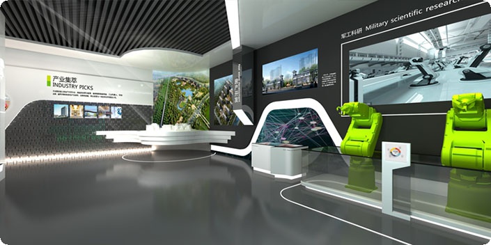 4s店多媒体展厅设计,4s店展厅布置设计