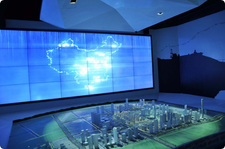 科技感展厅办公区域设计,科技感展厅设计说明