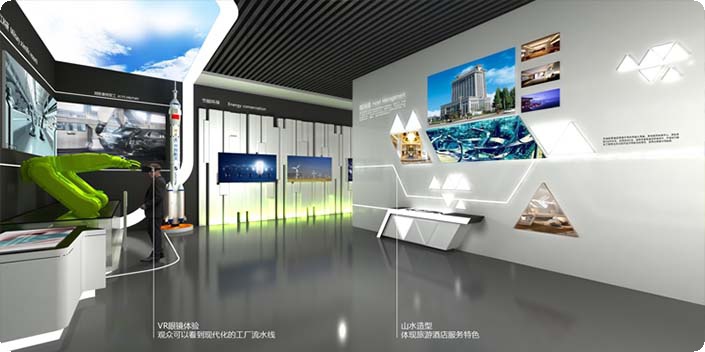 科技前沿展厅设计效果图,展厅设计图效果图大全