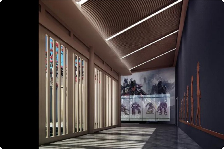 图书馆多媒体展厅设计,图书馆展示设计