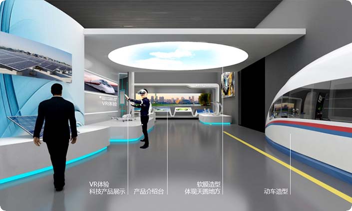 设计说明科技展厅,科技展厅平面布置图