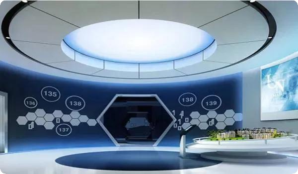 中国银行数字展厅设计,银行展板设计