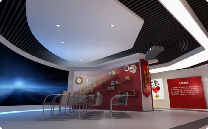 科技感的展厅设计图,科技感展厅效果图