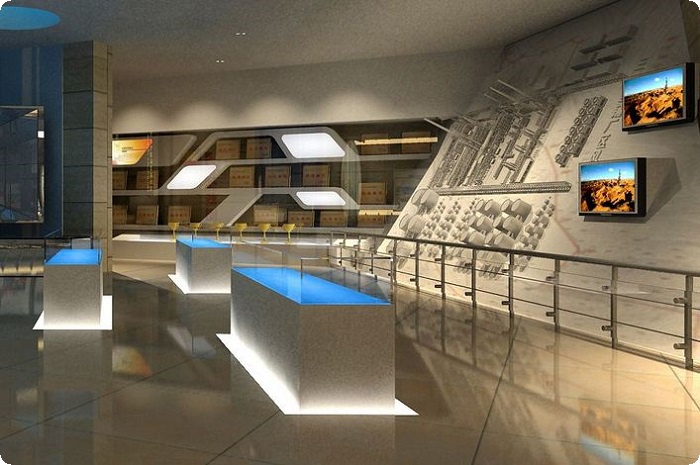 电视科技展厅设计说明,电视展厅效果图